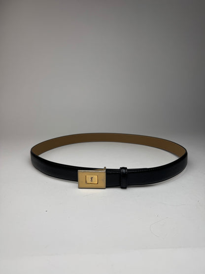 Vintage Yves Saint Laurent Leather belt black