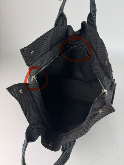 Vintage Hermes Tote Bag Anthracite Black