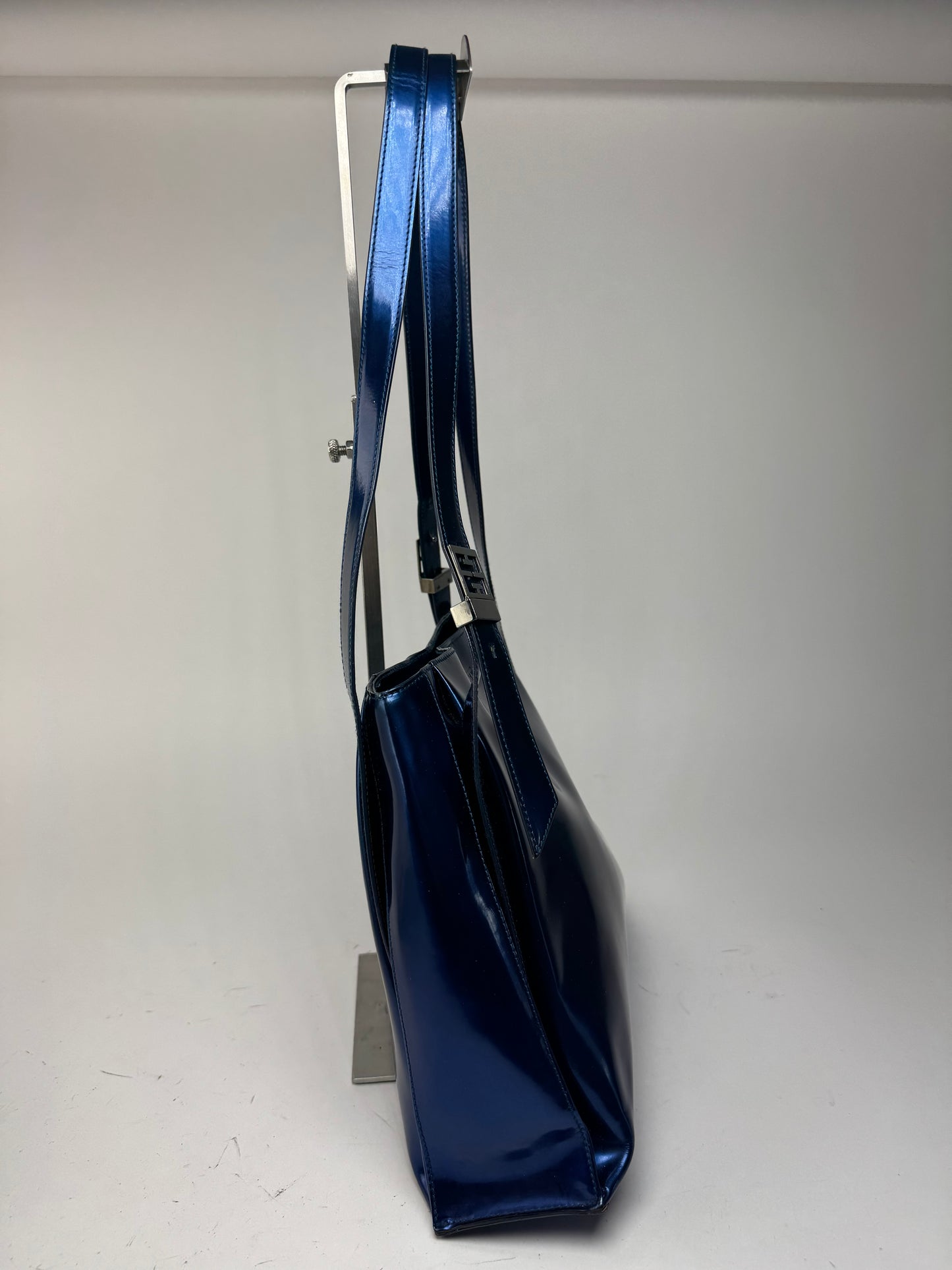 Vintage Givenchy Patent Leather Bag Blue