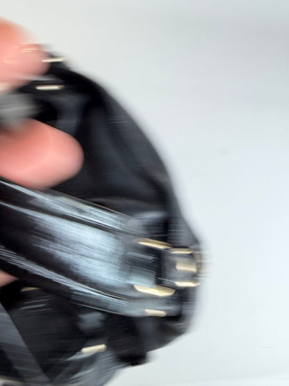 Vintage Givenchy Soft Leather Handbag Black Gold