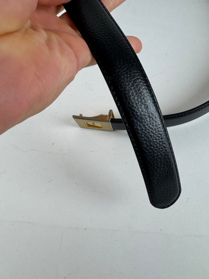 Vintage Yves Saint Laurent Leather belt black