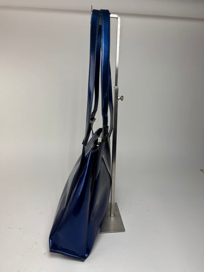 Vintage Givenchy Patent Leather Bag Blue
