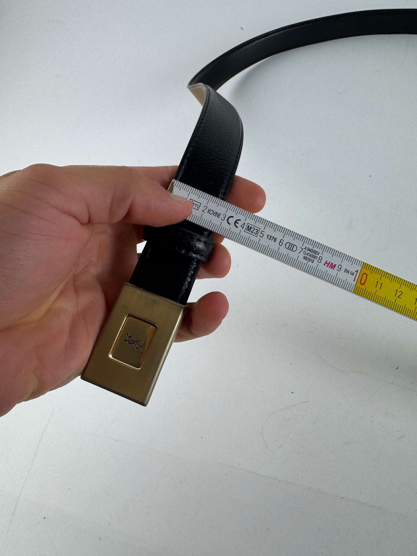 Vintage Yves Saint Laurent Leather belt black