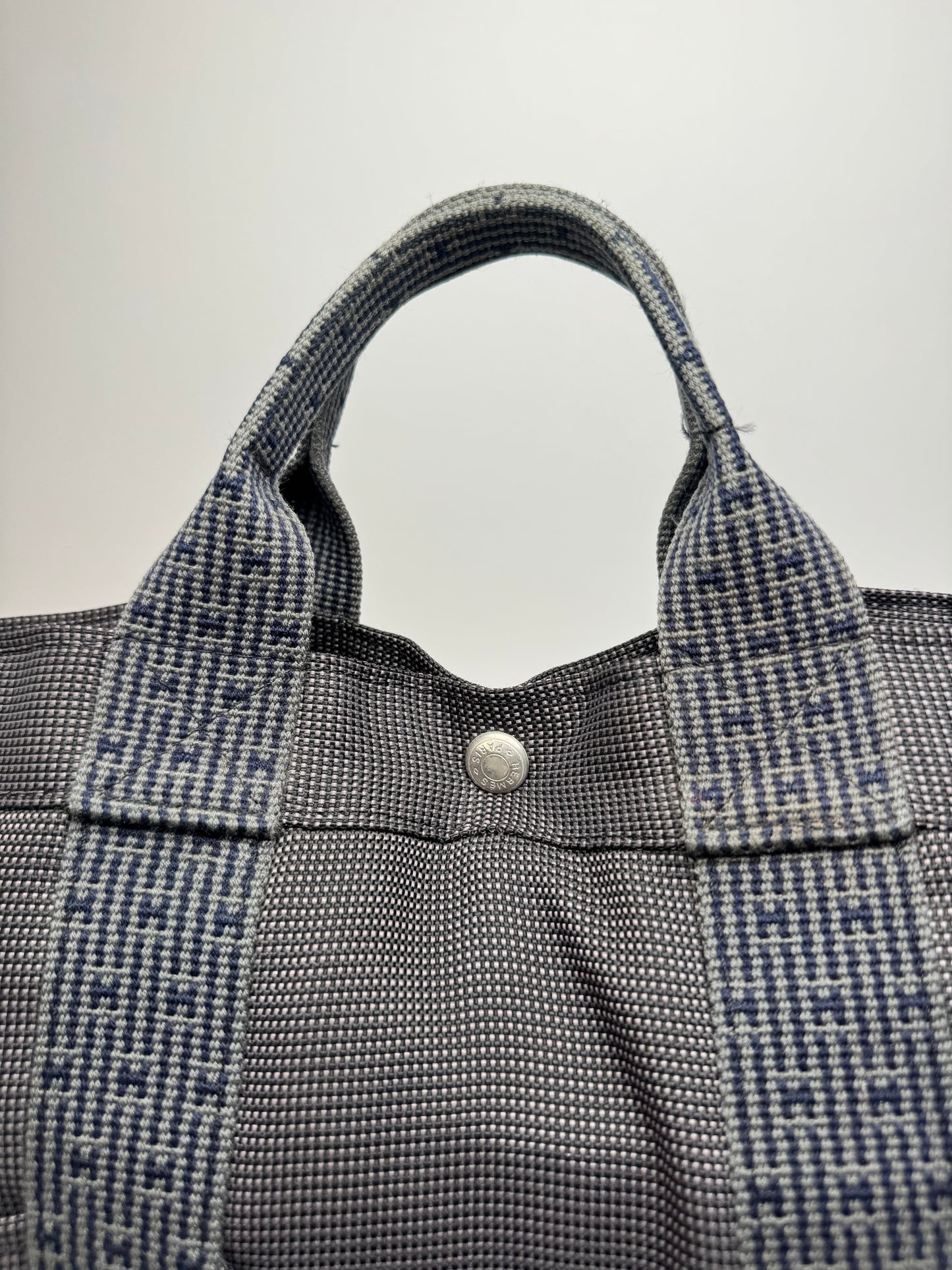 Vintage Hermes Tote Bag Anthracite Black