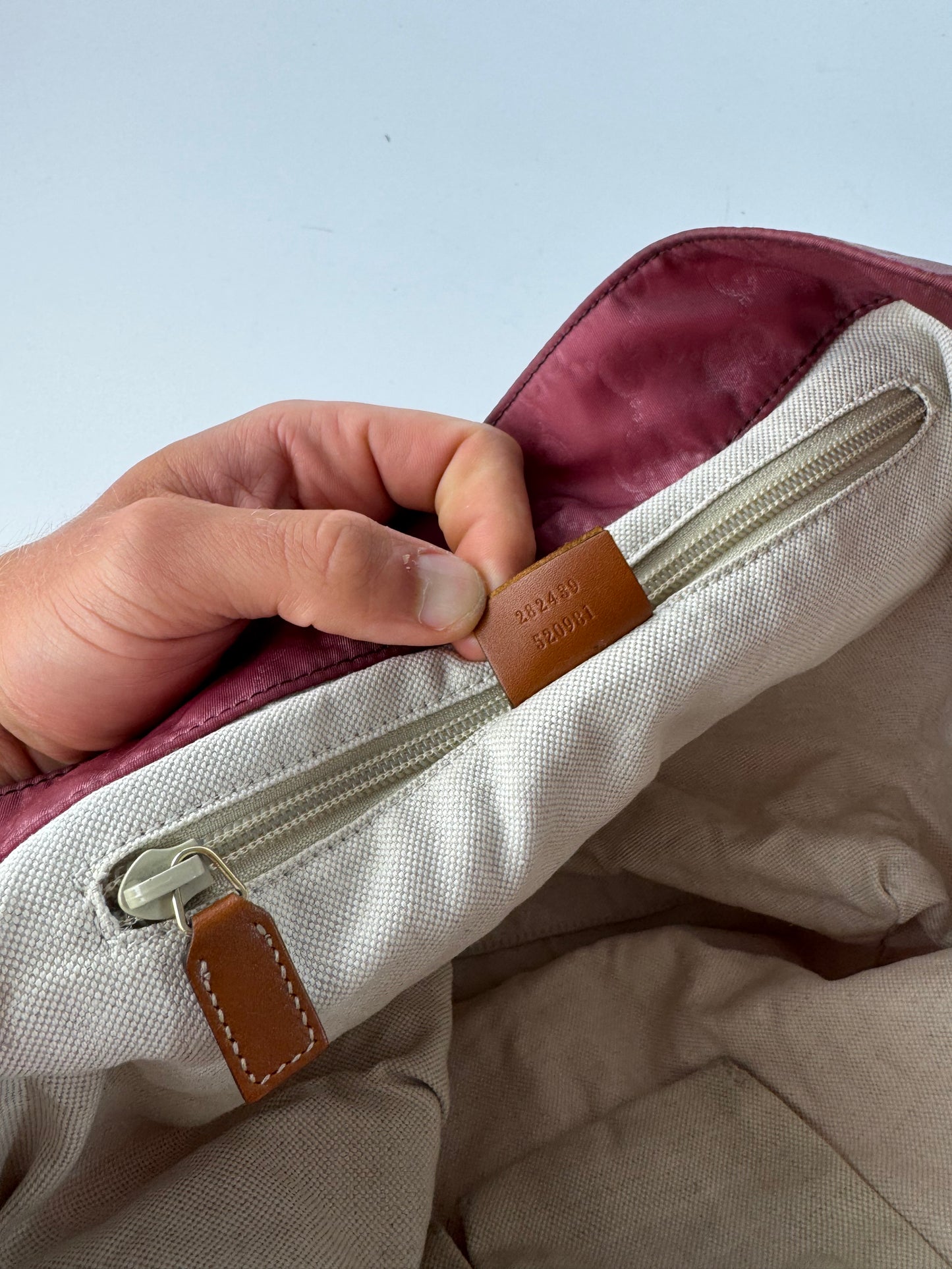 Vintage Gucci Canvas Monogram Shopper bag purple