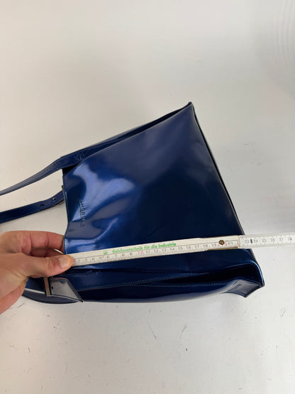 Vintage Givenchy Patent Leather Bag Blue