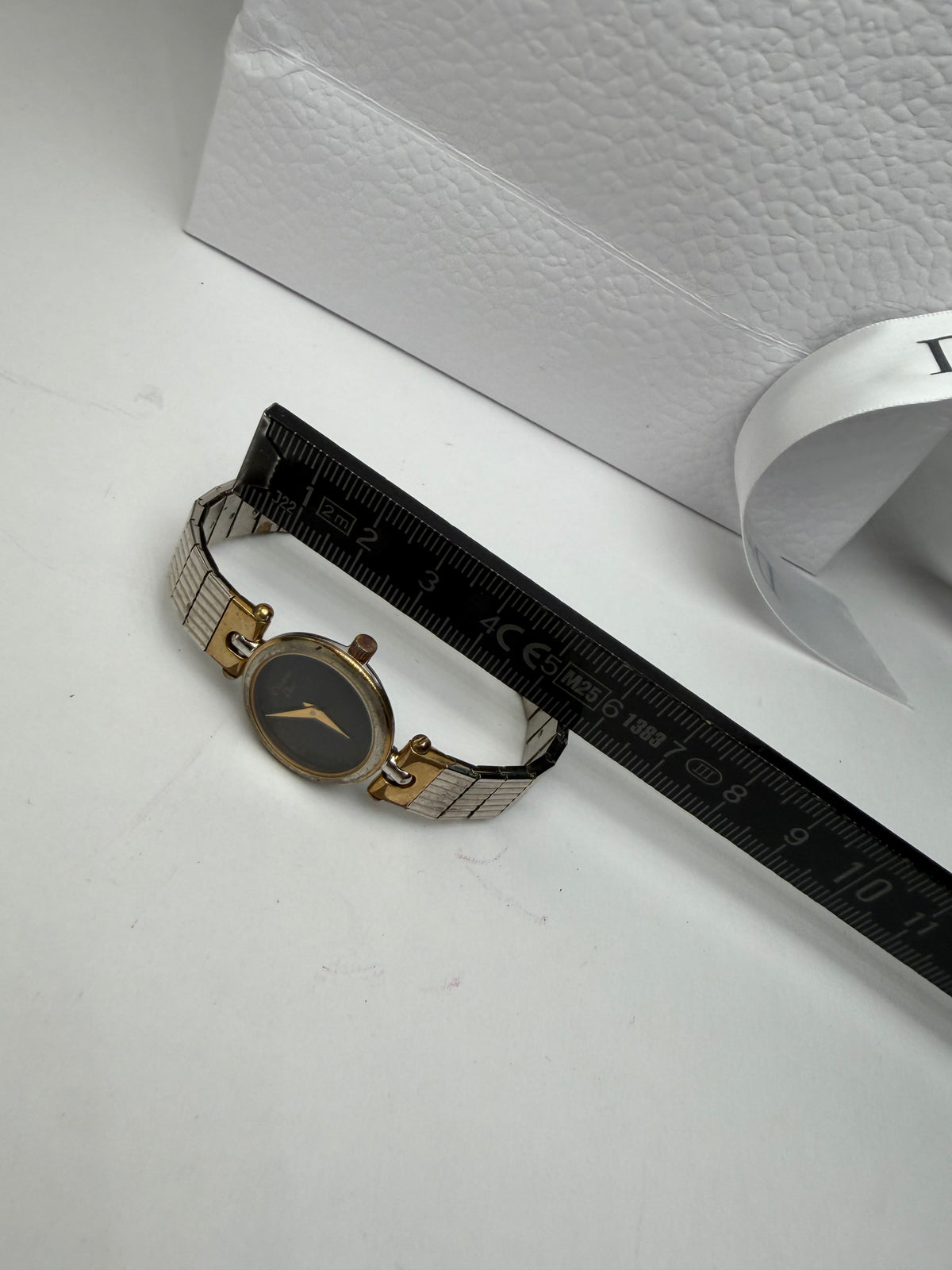 Vintage Dior Two-Tone Bracelet Watch Late 1980s Silver Gold