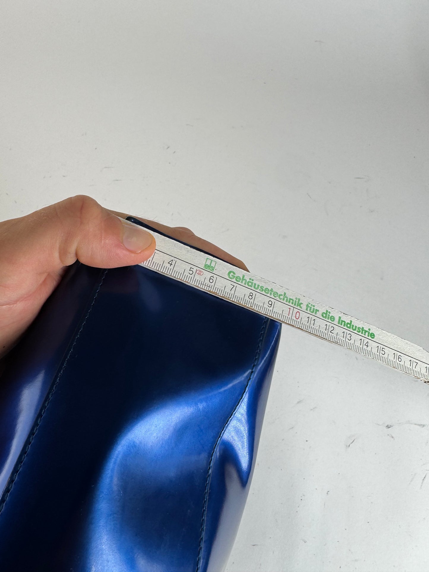 Vintage Givenchy Patent Leather Bag Blue