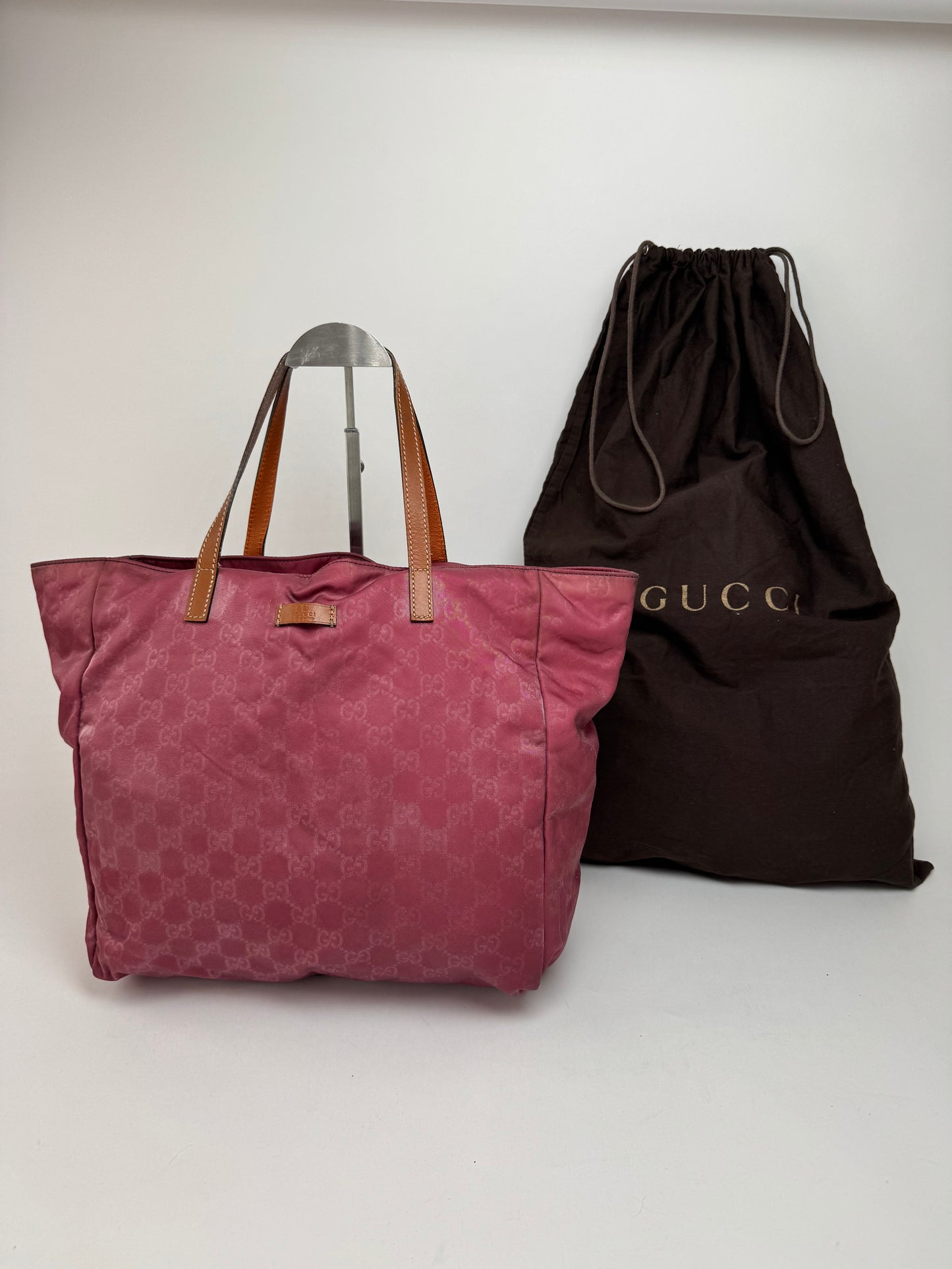 Vintage Gucci Canvas Monogram Shopper bag purple