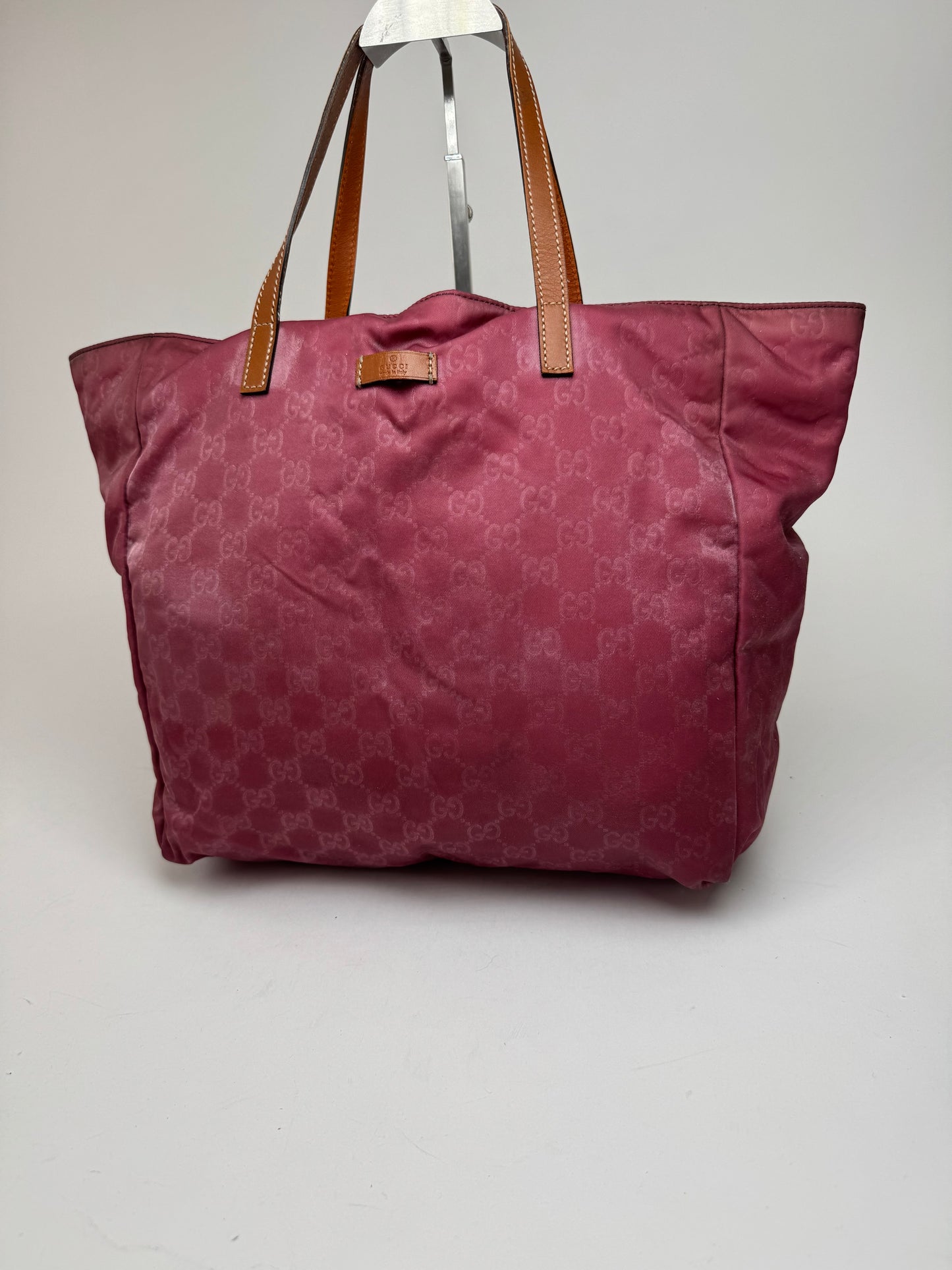 Vintage Gucci Canvas Monogram Shopper bag purple