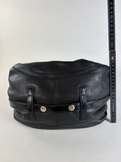 Vintage Givenchy Soft Leather Handbag Black Gold