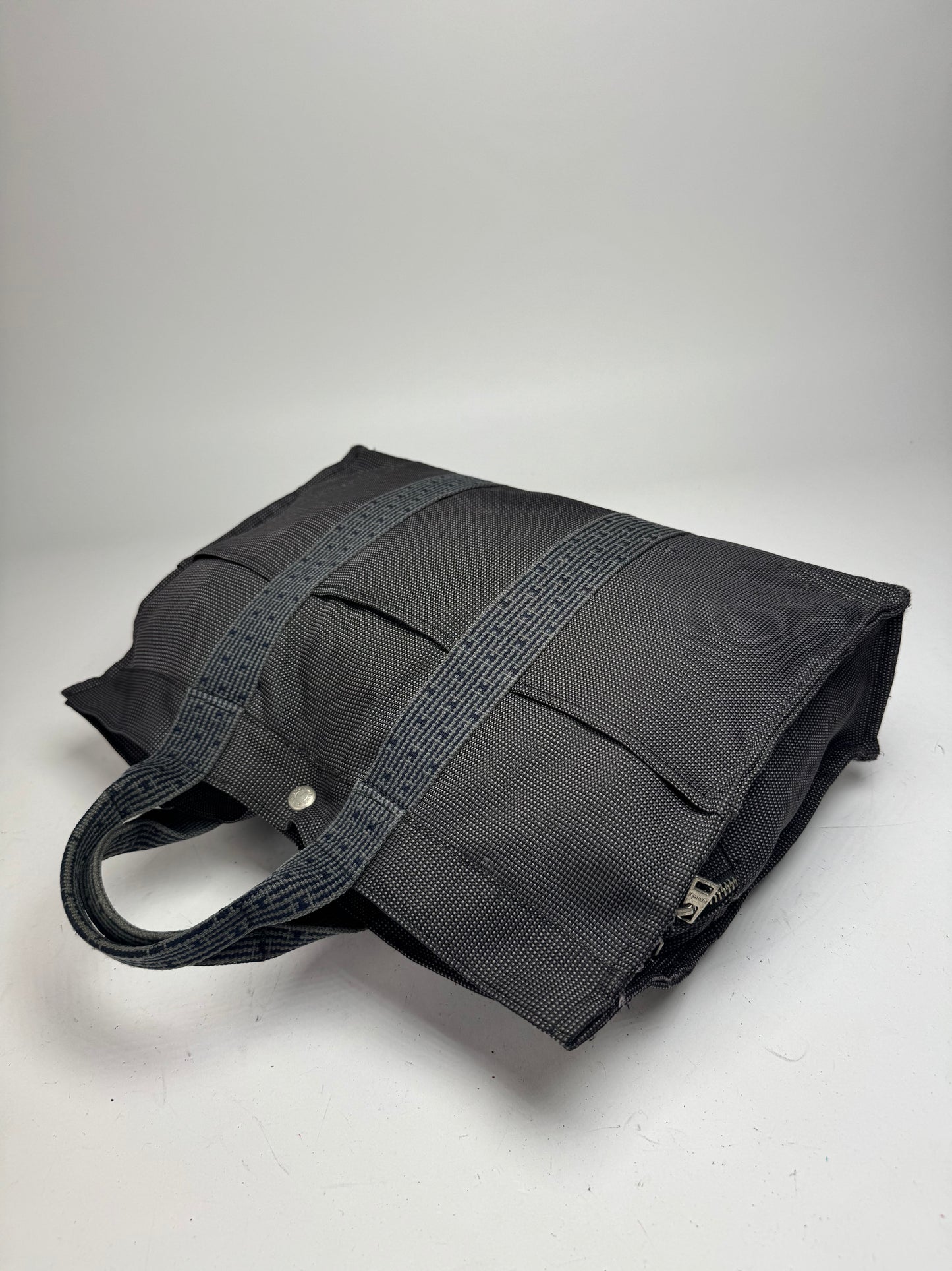 Vintage Hermes Tote Bag Anthracite Black