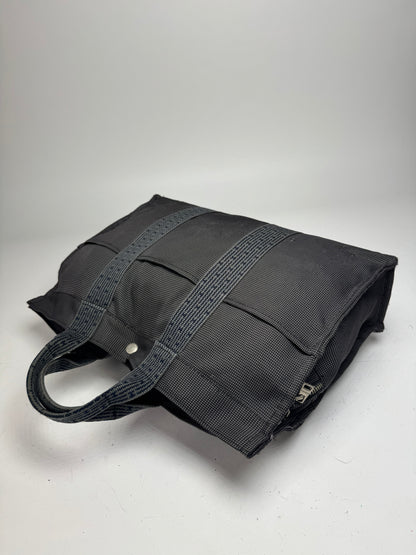 Vintage Hermes Tote Bag Anthracite Black