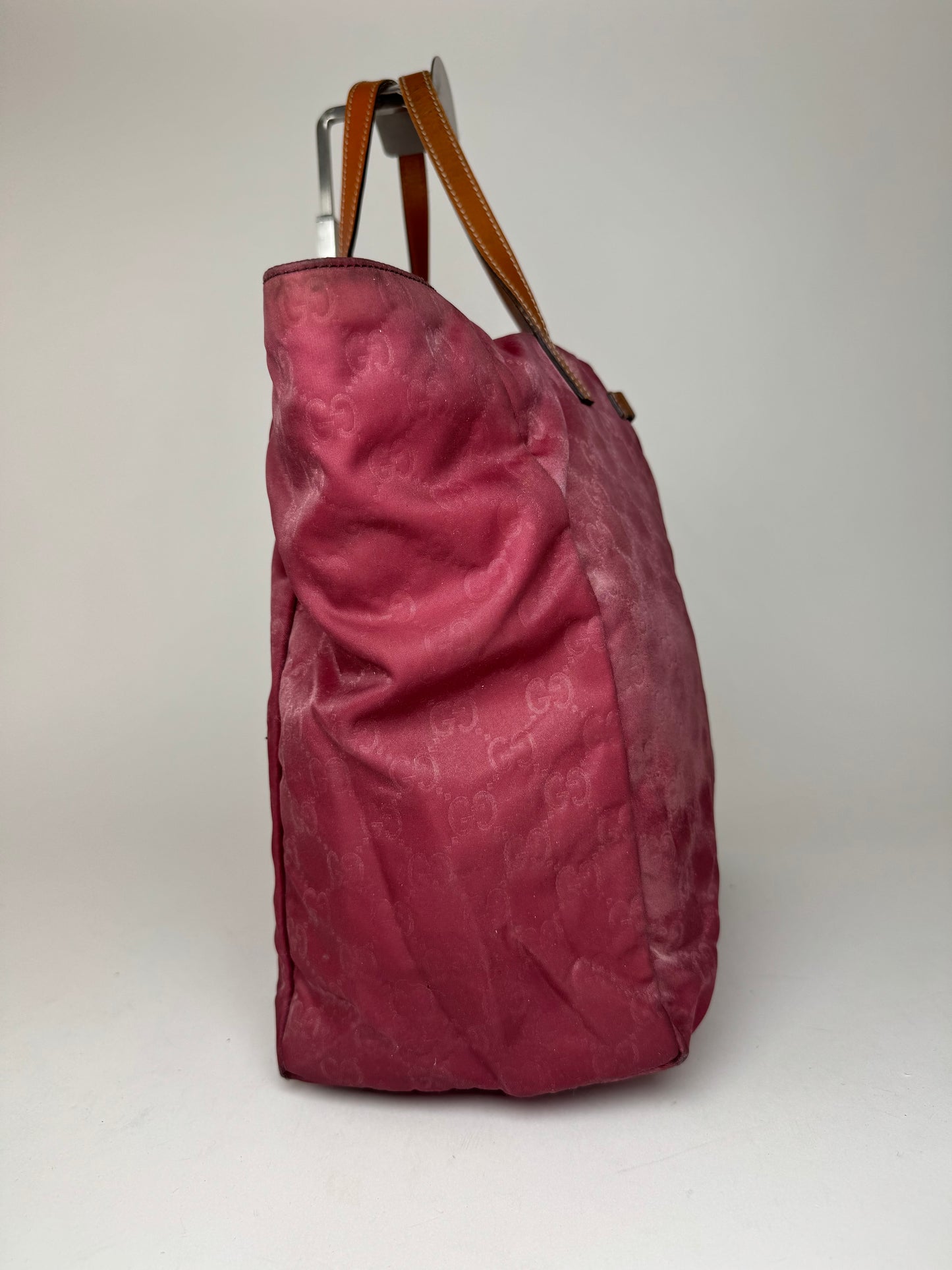 Vintage Gucci Canvas Monogram Shopper bag purple