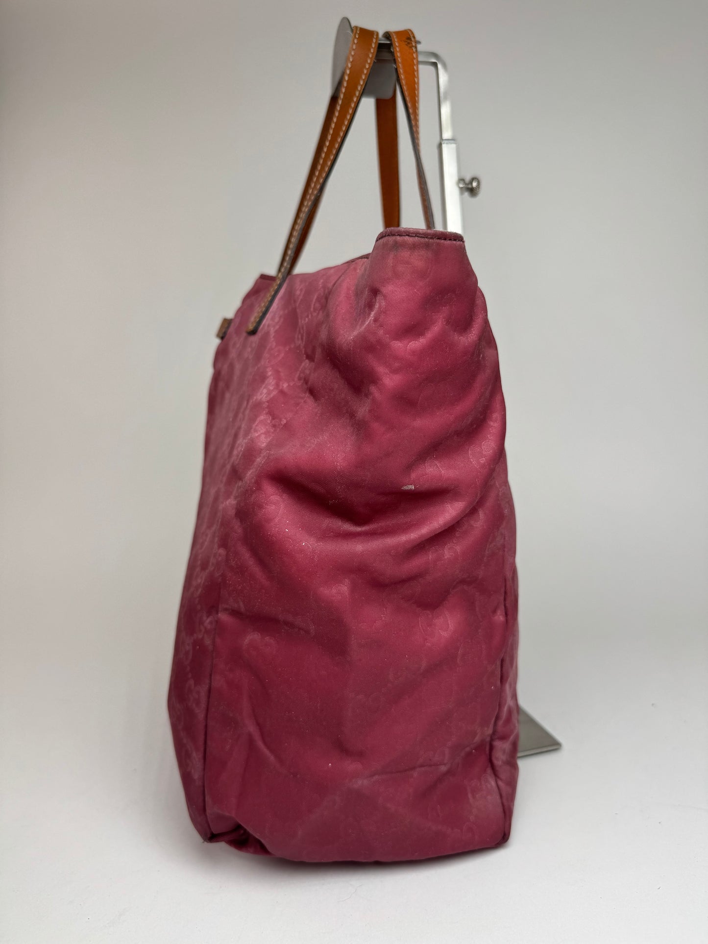 Vintage Gucci Canvas Monogram Shopper bag purple