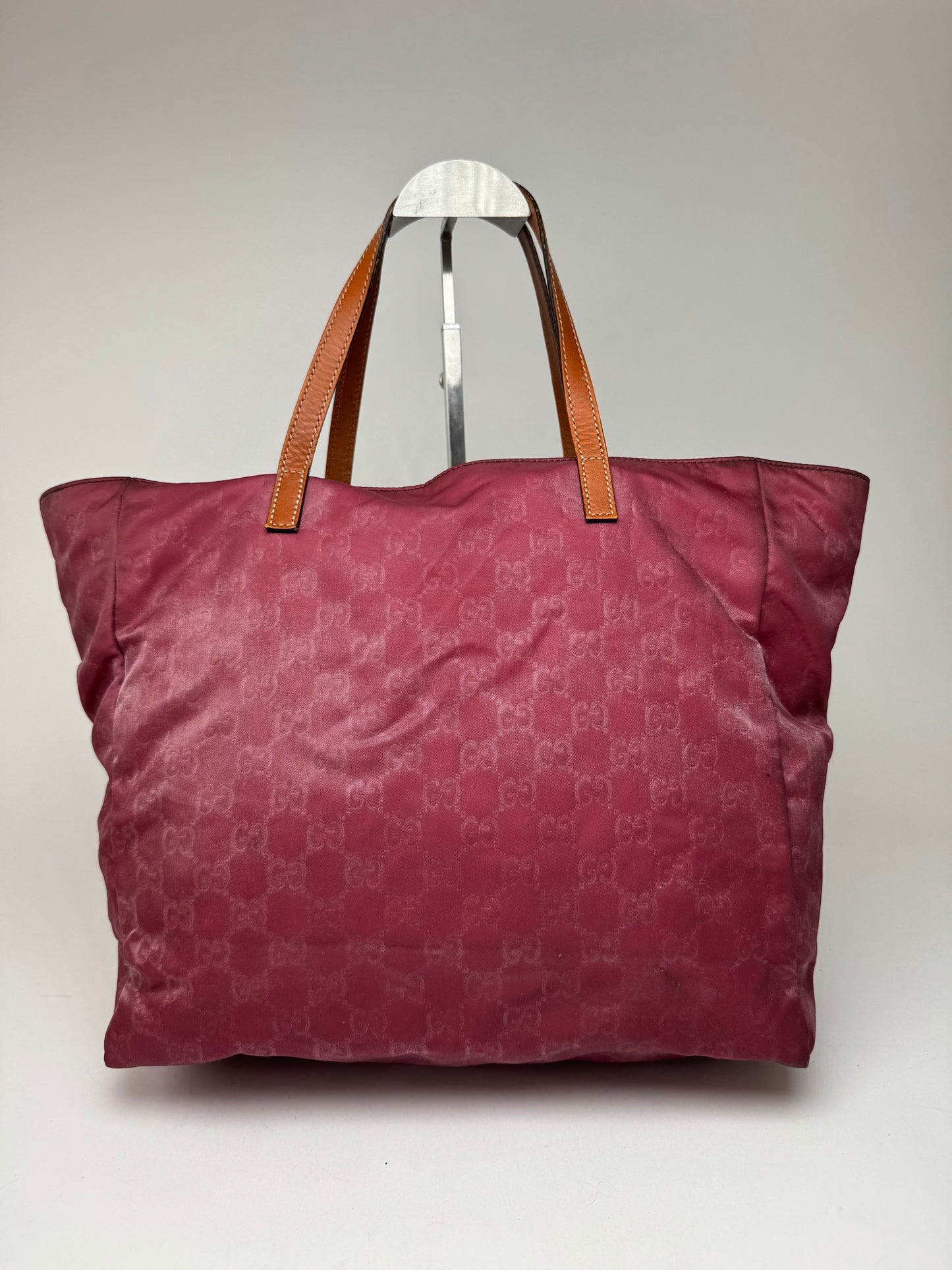 Vintage Gucci Canvas Monogram Shopper bag purple