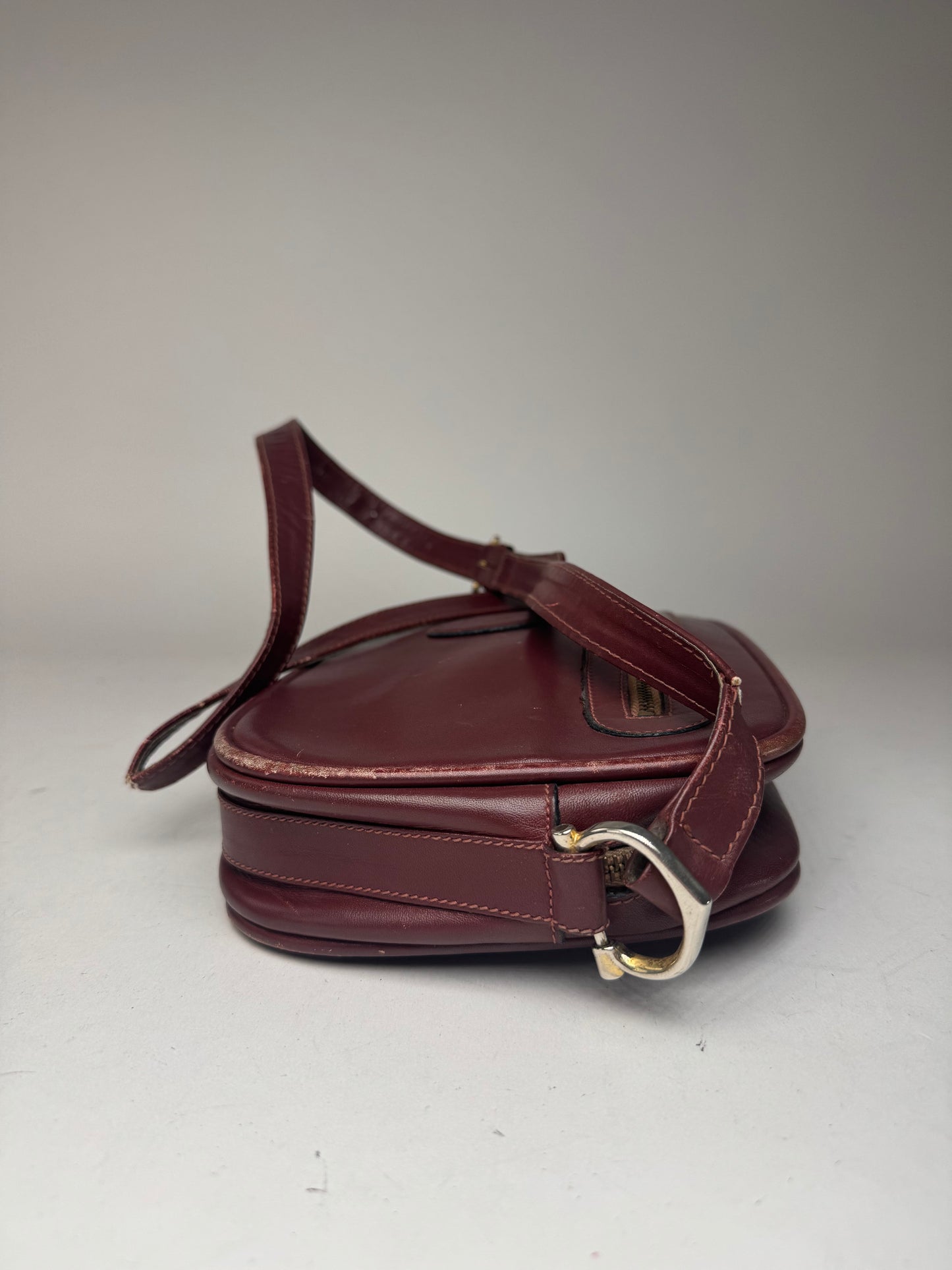Vintage Cartier Leather Bag Burgundy