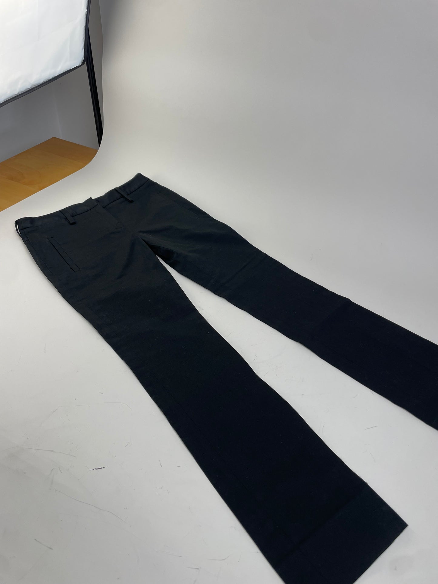 Vintage Miu Miu Viscose Trousers Black S