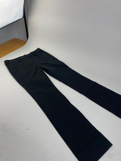 Vintage Miu Miu Viscose Trousers Black S