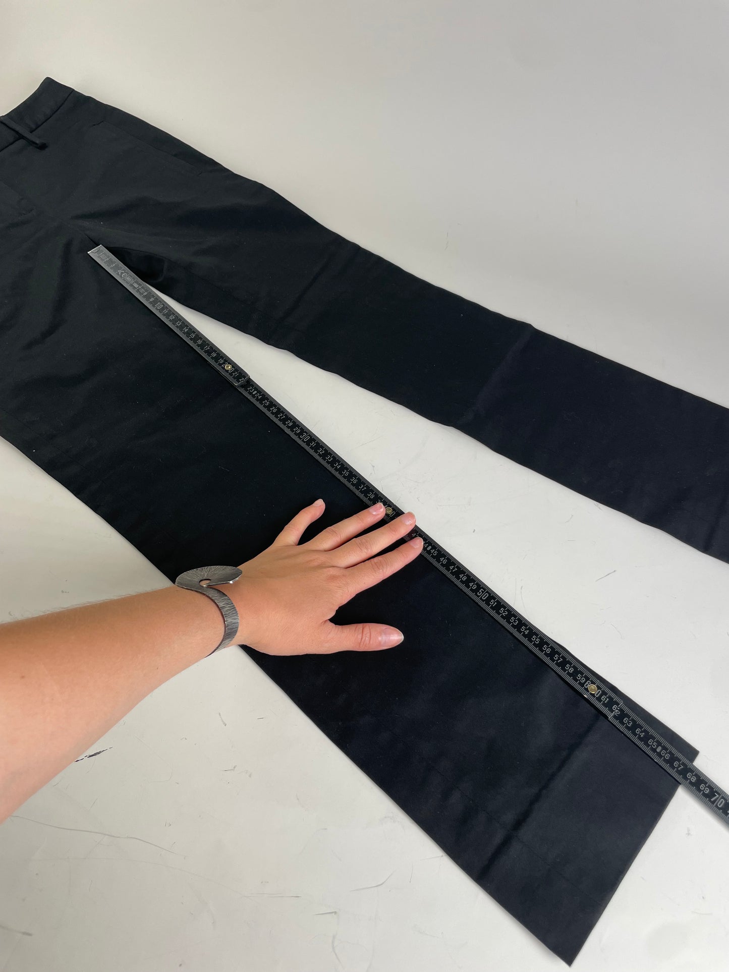 Vintage Miu Miu Viscose Trousers Black S