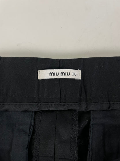 Vintage Miu Miu Viscose Trousers Black S
