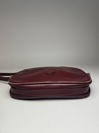 Vintage Cartier Leather Bag Burgundy