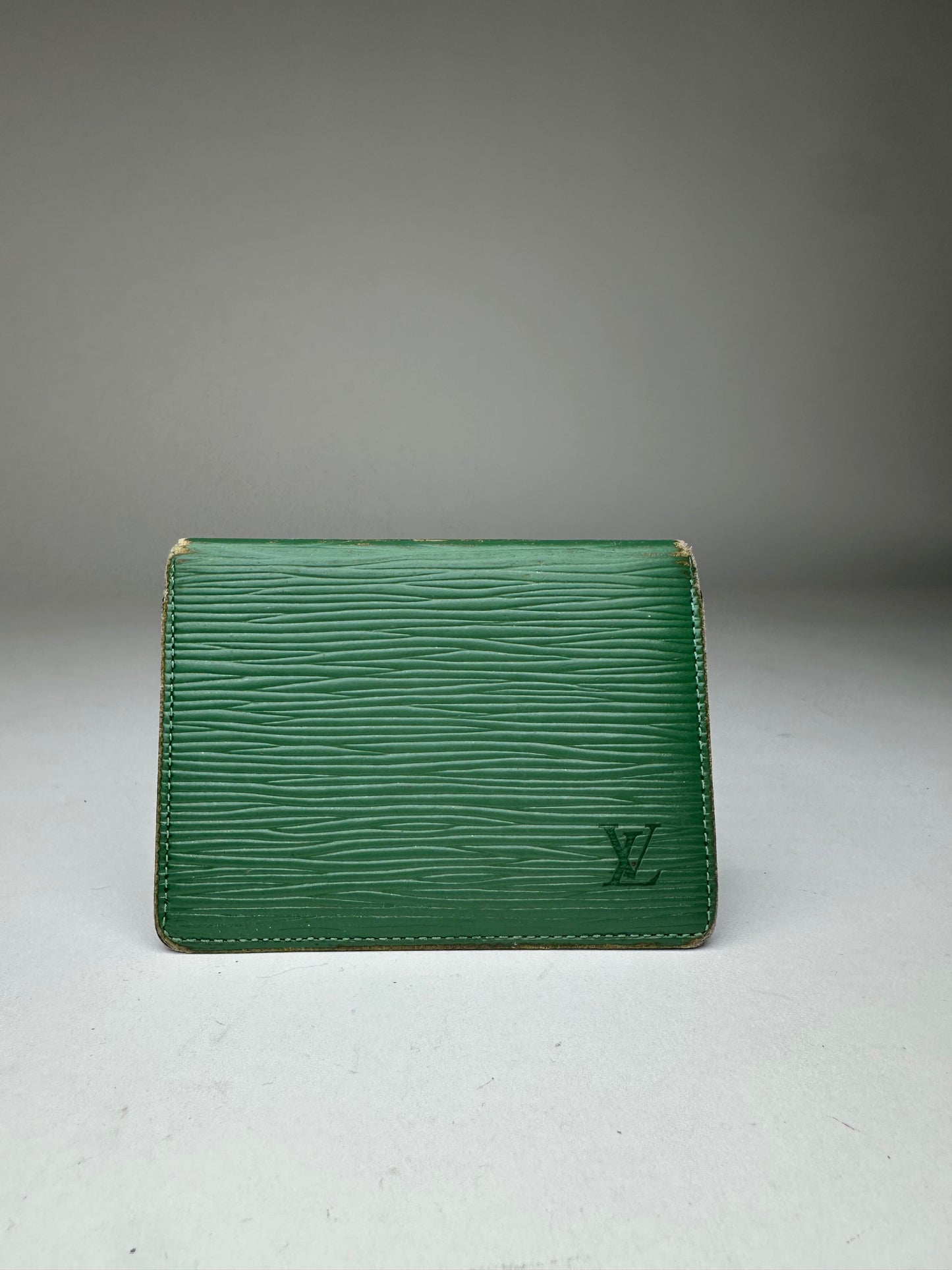 Vintage Louis Vuitton Epi Card Holder Green