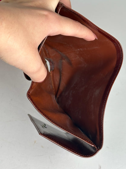 Vintage Cartier patent leather Panthere wallet red