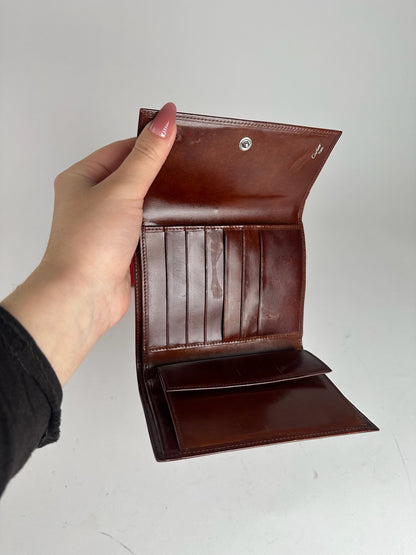 Vintage Cartier patent leather Panthere wallet red