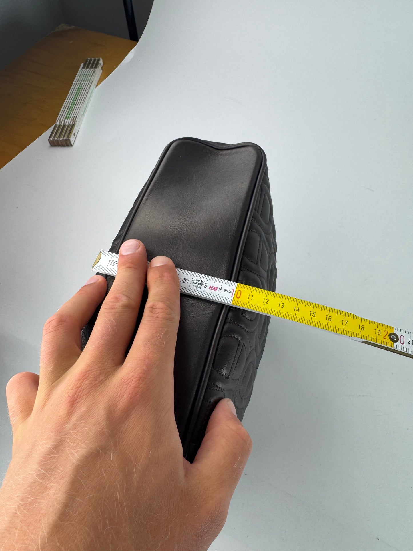 Vintage Aigner monogram leather bag brown gray