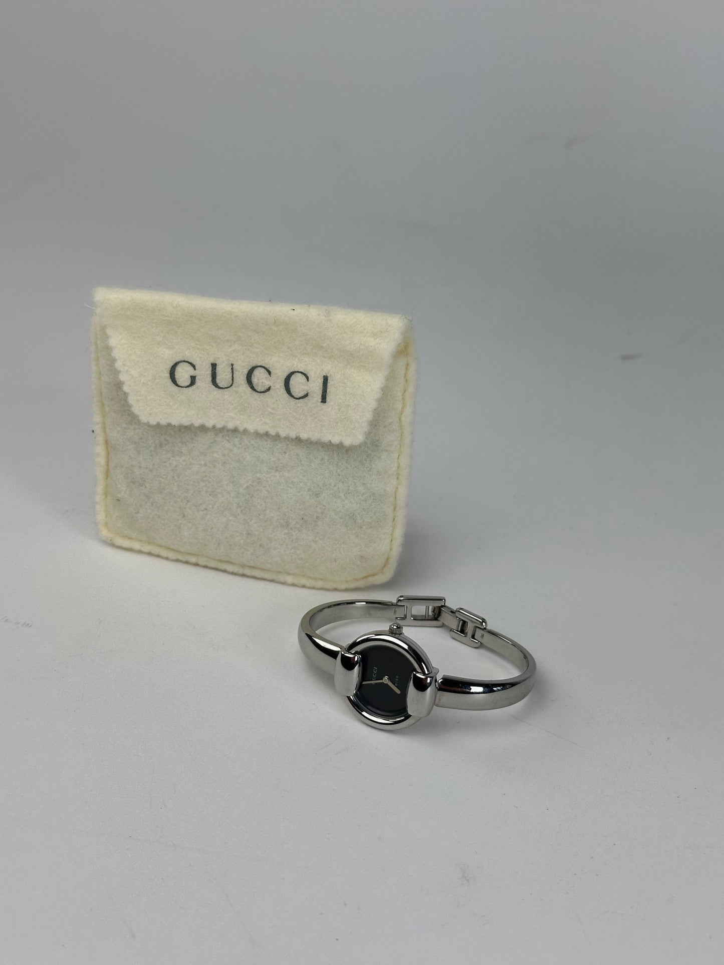 Vintage Gucci 1400L Quartz Watch Silver