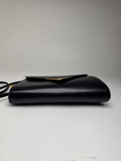 Sac vintage Givenchy en cuir noir à double sens