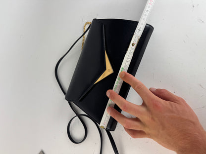 Sac vintage Givenchy en cuir noir à double sens