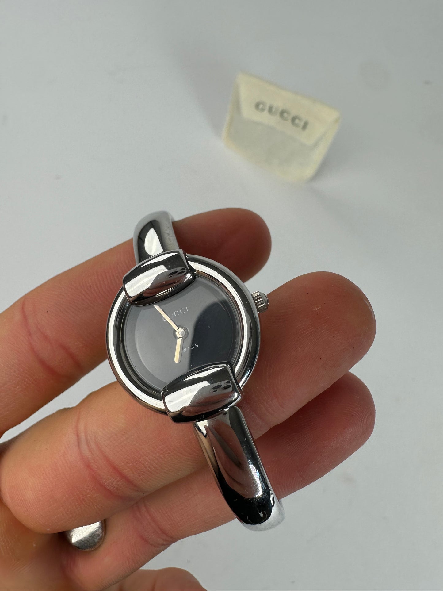 Vintage Gucci 1400L Quartz Watch Silver