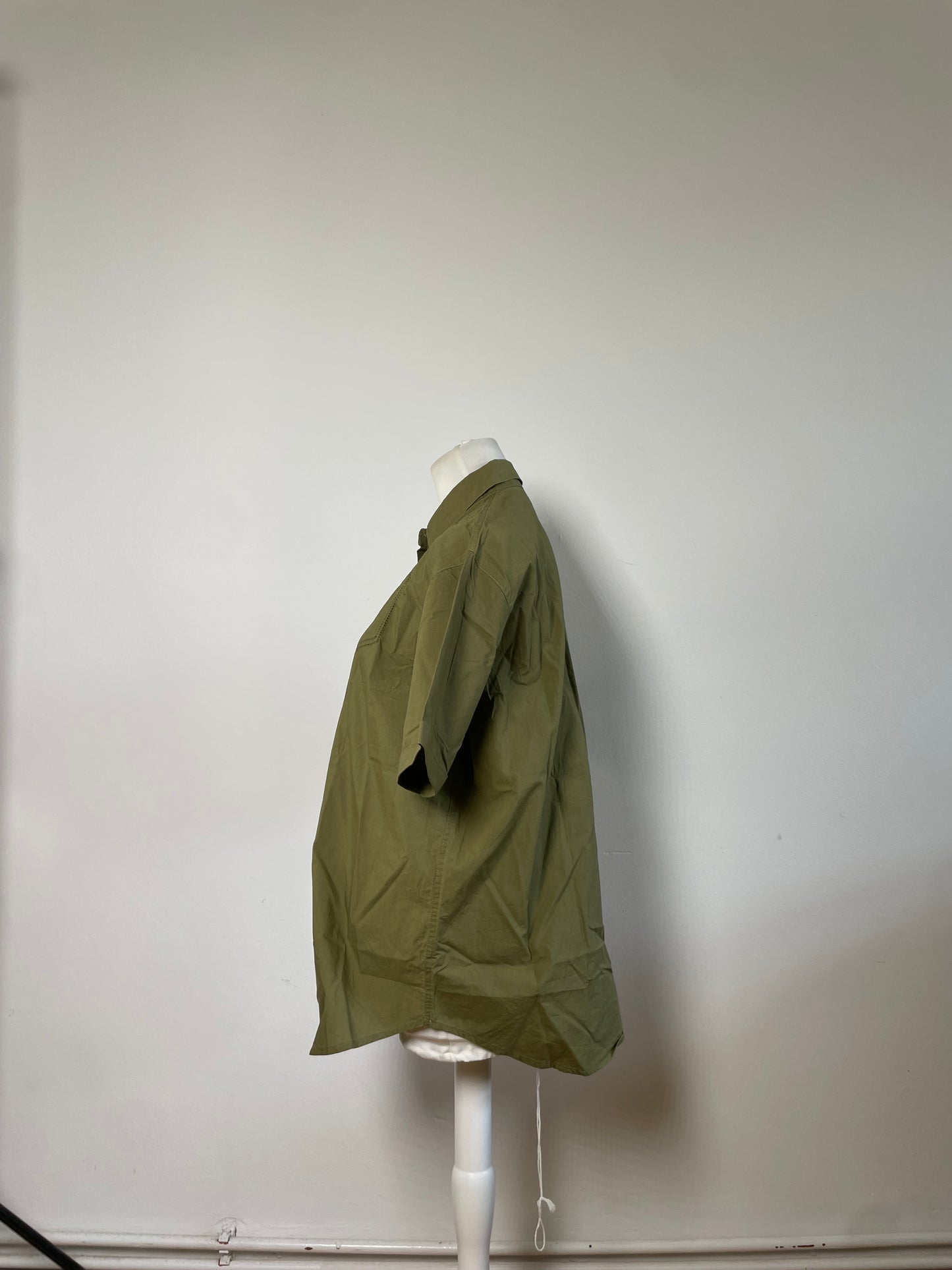 Vintage Dior Men's Cotton Shirt Olive Green M