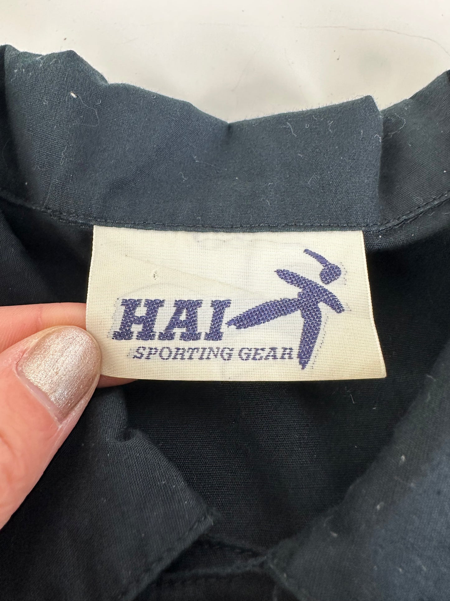 Vintage Issey Miyake Hai Sporting Cotton Shirt Black Gold M