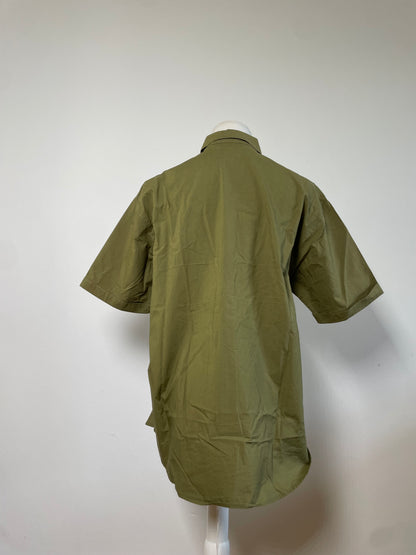 Vintage Dior Men's Cotton Shirt Olive Green M