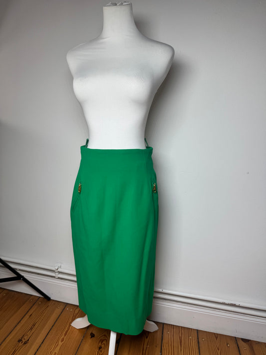 Vintage Celine Paris Skirt Green L new with tag