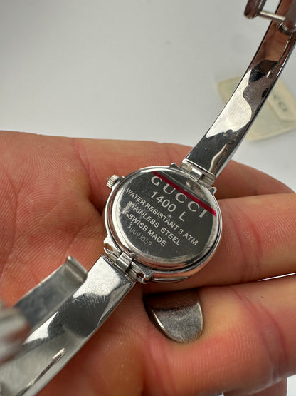 Vintage Gucci 1400L Quartz Watch Silver