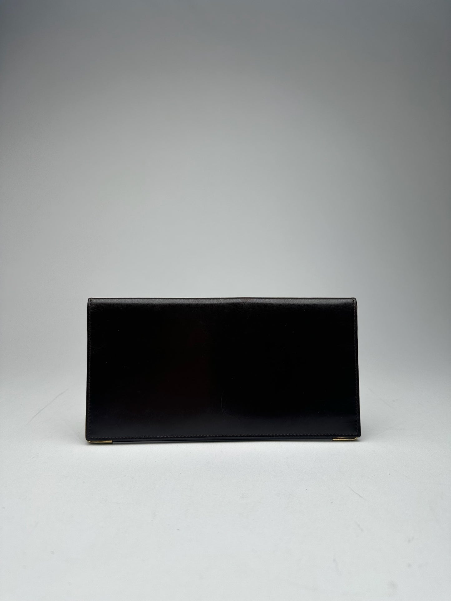 Vintage Celine Leather card holder ID holder black