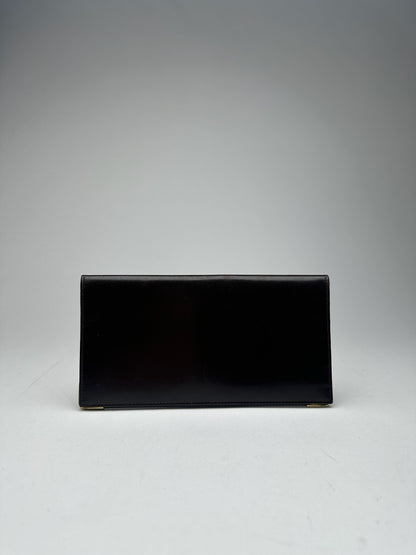 Vintage Celine Leather card holder ID holder black