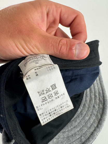 Vintage Vivienne Westwood wool Hat navy black S/m