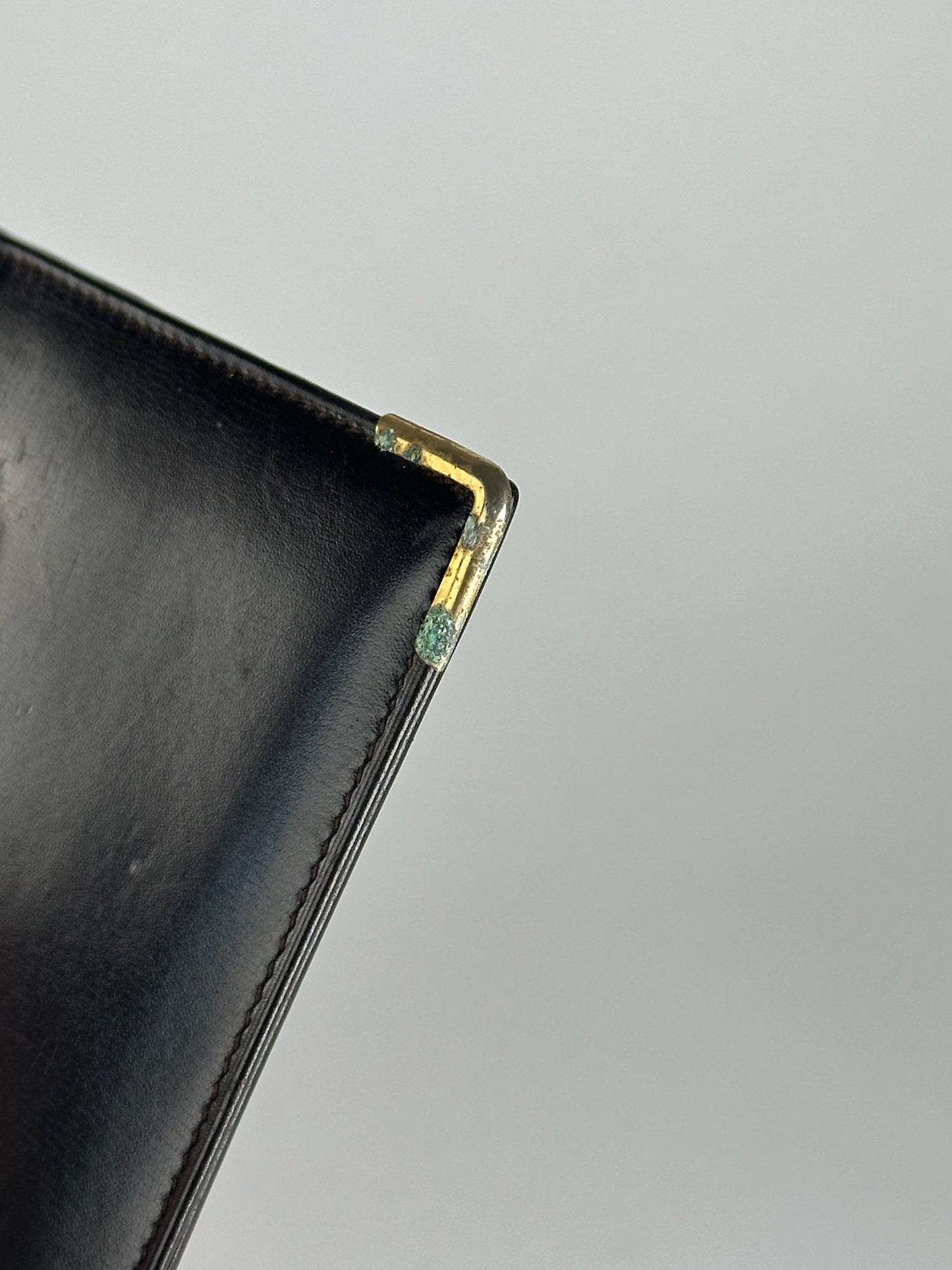 Vintage Celine Leather card holder ID holder black