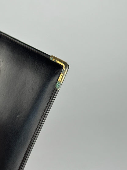 Vintage Celine Leather card holder ID holder black