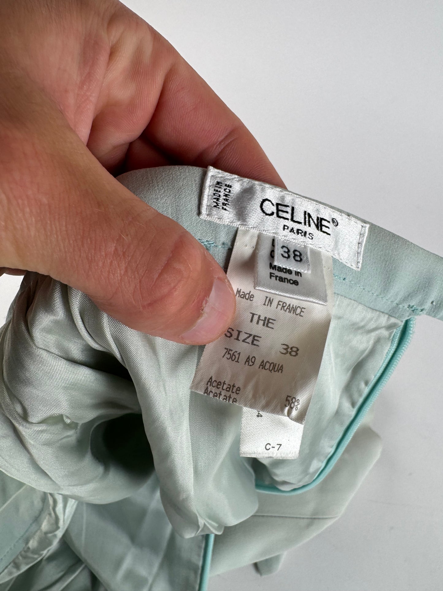 Vintage Celine Skirt turquoise S