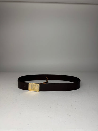 Vintage Cartier Leather Belt Brown
