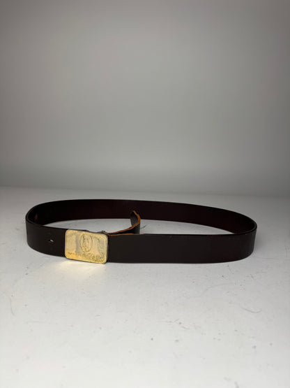 Vintage Cartier Leather Belt Brown