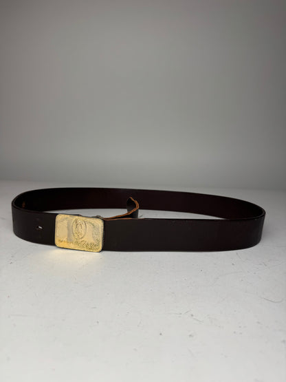 Vintage Cartier Leather Belt Brown
