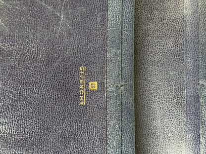 Vintage Givenchy Leather Long Wallet Black Gold