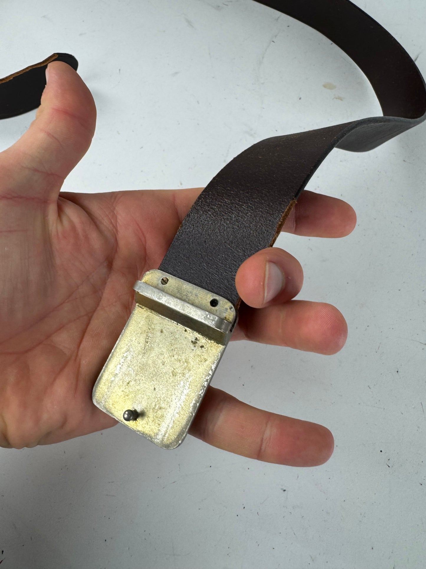 Vintage Cartier Leather Belt Brown